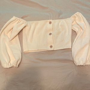 Off the shoulder crop top